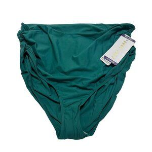 Anne Cole Women's Size XXL Ocean Green High-Waisted Bikini Swim Bottoms NWT
